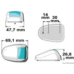 Fanale bianco inox 360° Orions - immagine 3