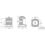 Fanale DHR rosso 360°