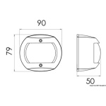 Luci di via Classic 20 LED, nero, prua - immagine 2