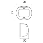 Luce di via Classic 20 LED - 225° prua calotta inox - immagine 2