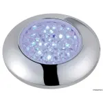 Plafoniera stagna LED cromata