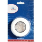 Luce di cortesia rot. ghiera bianca 6 LED bianchi - immagine 2