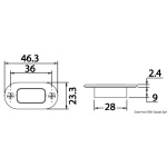 Luce cortesia policarbonato 3 LED - immagine 2