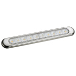 Plafoniera lineare in finitura inox AISI 316