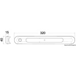 Plafoniera LED da appoggio 310x40x15 mm - immagine 2