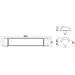 Luce LED da appoggio stagna con inter. touch - immagine 2