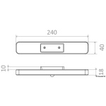 Luce LED sottoboma magnetica - immagine 2