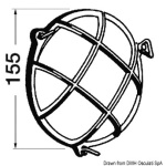 Lampada stagna ottone cromato - immagine 2