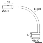 Faretto LED snodato testa letto/lettura carte - immagine 2