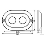 Luce subacquea a LED luce bianca 120 W - immagine 2