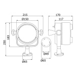 Faro Night Eye ABS 24 V 80+60 W - immagine 3