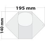 Luce di via/coperta Led 12/24 V corpo bianco - immagine 2