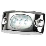 Luce subacquea LED bianco con cover inox 12/24V