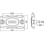 Luce subacquea LED bianco 12/24V - immagine 2