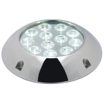 Faro subacqueo 12 LED blu con viti