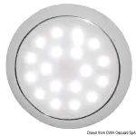 Plafoniera LED senza incasso Day/Night cromata