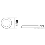 Luce LED ultrapiatta 12/24 V 3 W - immagine 3