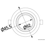 Plafoniera orientabile luce LED bianca 2W - immagine 2