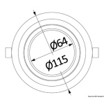 Plafoniera orientabile luce LED bianca 4W - immagine 2