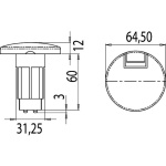 Basetta 63*64*31 mm per 13.440.03 - immagine 3