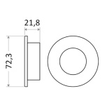 Plafoniera LED ad inc. rid. ARUBA rotonda - immagine 2