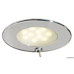 Plafoniera Adria LED inox con interruttore