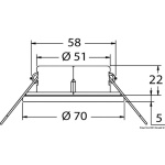 Plafoniera Adria LED inox con interruttore - immagine 2