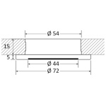 Luce Led bianca ad incasso Polis - immagine 2