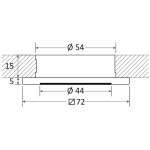 Luce Led bianca ad incasso dimmerabile Propus - immagine 2