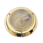 Plafoniera ottone lucido luce Led diam. 138 mm