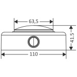 Plafoniera LED in ABS bianca - immagine 2