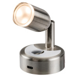 Faretto LED snodato satinato