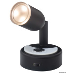 Faretto LED snodato nero