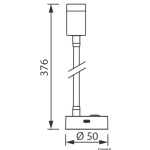Faretto LED snodato testa letto/lettura carte - immagine 2