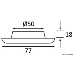 Plafoniera Nova ABS cromato con interruttore - immagine 2