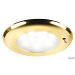 Plafoniera LED incasso SOLE ghiera dorata switch