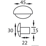 Luce cortesia Steeplight bianca LED bianco - immagine 2