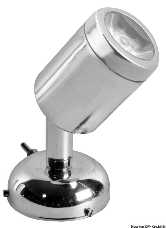 13.904.01.jpg Applique snodata inox 1 x 3 W HD - immagine 1