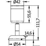 Applique snodata lucida 1 x 3 W HD - immagine 2
