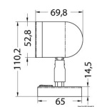 Faretto snodato con interruttore acc.inox - immagine 2