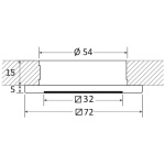 Luce Led bianca ad incasso dimmerabile Bos - immagine 2