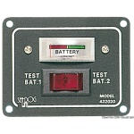 Pannellino tester per 2 batterie