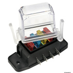 Scatola portafusib. lamellari alta imper. 4 posti - immagine 2