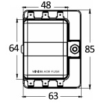 Scatola portafusibili lamellari MINI 6 uscite - immagine 2