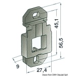 Basetta di supporto a parete