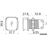 Presa USB-A e USB-C stagne SCANSTRUT Flip Pro - immagine 2