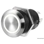 Interruttore FLAT inox ON-OFF 12 V blu