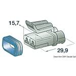 Connettore stagno femmina 2 poli