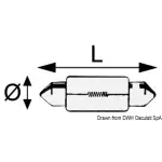 Lampadina a siluro 12 V 5 W - immagine 2