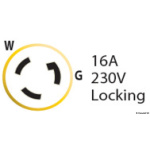 Presa Marinco Valox 16-30 A frontale tondo - immagine 2